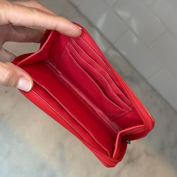 Coach Wristlet Y2K Wallet Jacquard Signature Logo Neon Leather Wristlet Wallet - Picture 13 of 16